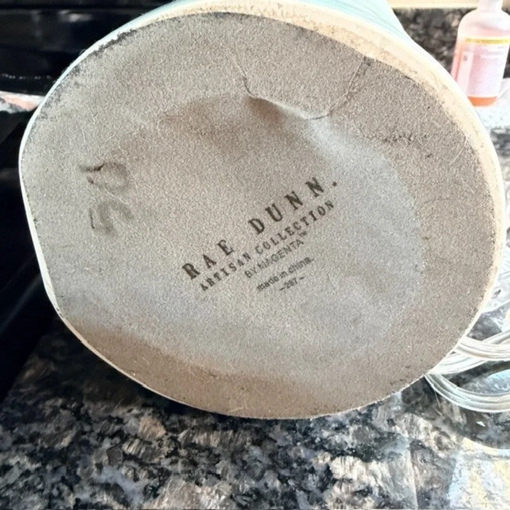 Rae Dunn by Magenta "LOVE" Lamp (NO Shade)-Blue Ceramic-w/Brown Letters - Picture 6 of 6